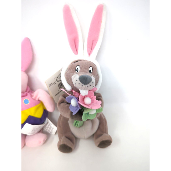 Disney Store Winnie The Pooh Piglet Gopher Bean Bag Easter Plush With Tags 7-8” - Picture 4 of 6